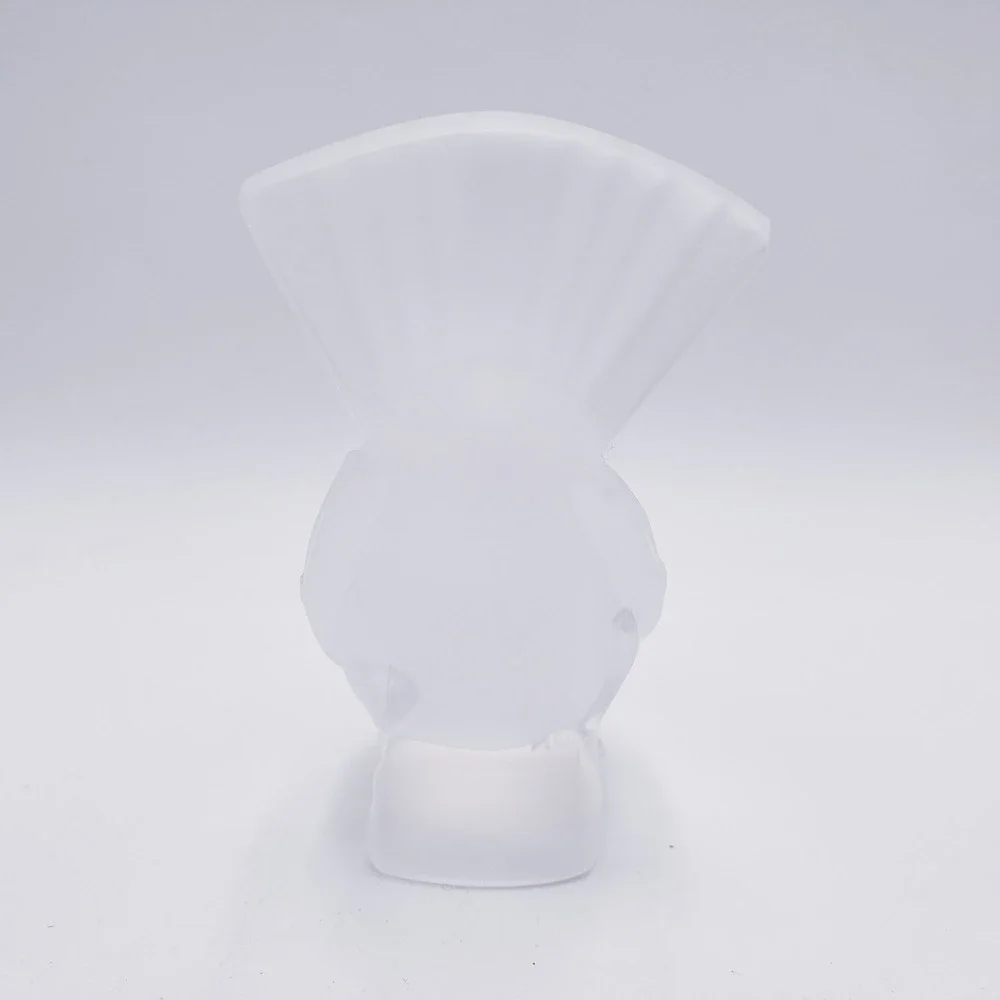 Lalique Frosted Crystal Sparrow Bird Figurine Clear Made in France OS